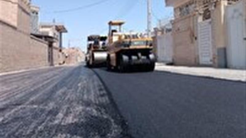 اجرای ۲۱ هزار مترمربع عملیات آسفالتریزی در منطقه یک یزد