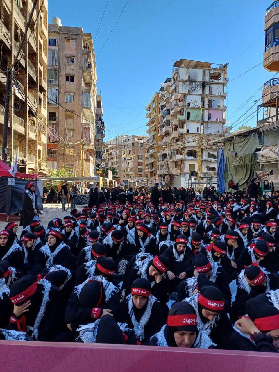  مراسم عزاداری روز عاشورا در ضاحیه جنوبی بیروت و جنوب لبنان