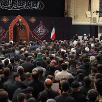 آخرین شب مراسم عزاداری امام حسین(ع) در حسینیه امام خمینی برگزار شد