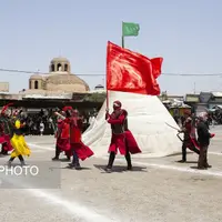 مراسم سنتی خیمه‌سوزان ظهر عاشورا در قزوین
