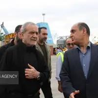عکس/ بازدید رئیس جمهور از بندر تجاری آستارا 