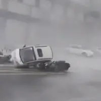 طوفان شدید در استان شاندونگ چین