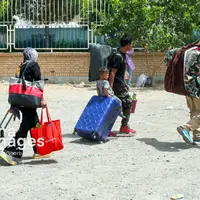 عکس/ خروج اتباع افغانستانی غیرمجاز از مرز دوغارون