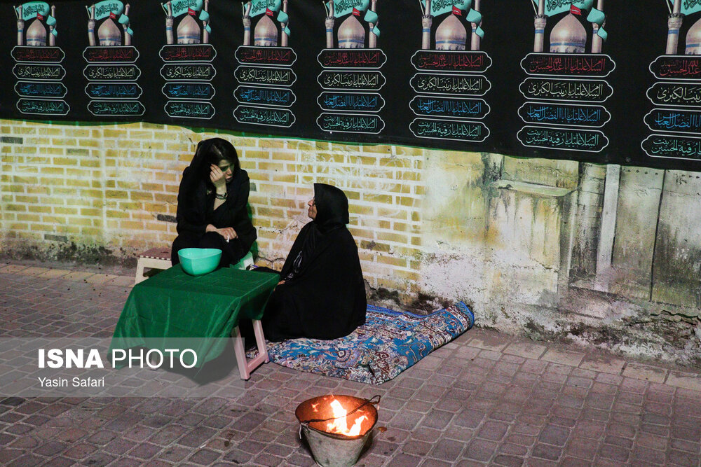 مراسم آیینی «چهل منبر» در لاهیجان