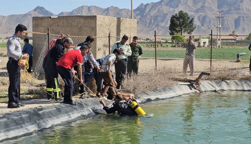 غرق شدن یک دختر در استخر کشاورزی