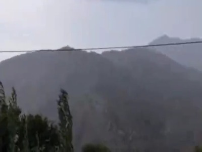 بارش باران در دلفاردِ جیرفت