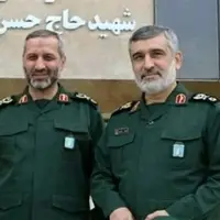پیام خانواده شهید حاجی‌زاده به فرمانده جدید هوافضای سپاه؛ انگشتر حدید به سردار موسوی اهدا شد