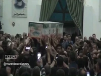 وداع مردم نوشهر با پیکر شهید خزایی‌پول