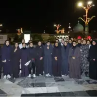 زنان ملی‌پوش به زیارت امام رضا(ع) رفتند
