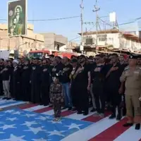 العربی الجدید: ۵ افسر عراقی پس از لگدکوب کردن پرچم آمریکا در شمال بغداد برکنار شدند