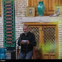 مراسم روضه اباعبدالله الحسین (ع) در خانه تاریخی نبوی قزوین