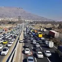 ترافیک در خروجی‌های مشهد سنگین است