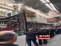 عزاداریِ بازاریان تهران در روز شهادت امام سجاد(ع)