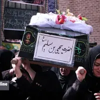  آیین تشییع نمادین شهدای کربلا به دست بانوان قزوینی