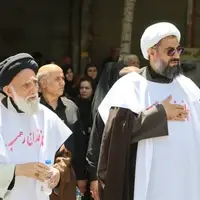 عکس/ علما و طلاب همدان کفن‌پوش شدند