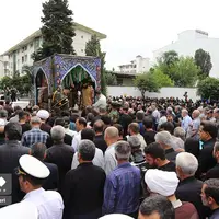 تشییع پیکر شهید مرتضی خزایی‌پول در نوشهر  