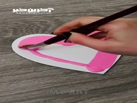 طراحی پروانه ای درخشان در قلب 