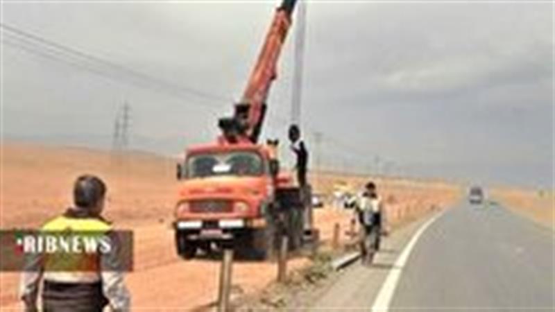 ارتقای ایمنی محورهای جادهای شهرستان جعفرآباد قم