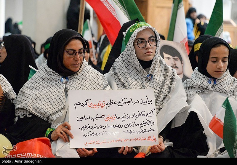 اجتماع بزرگ زینبیون در حرم مطهر حضرت شاهچراغ (ع)