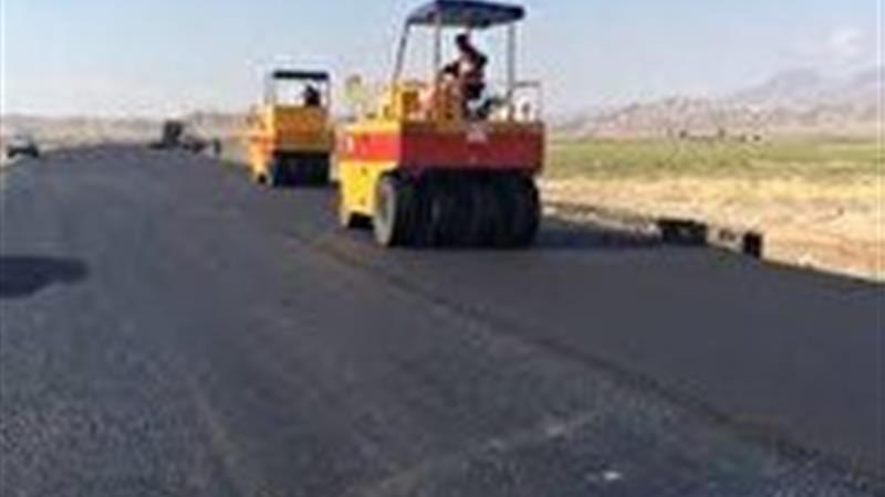 اجرای روکش آسفالت محور زنجان - بیجار