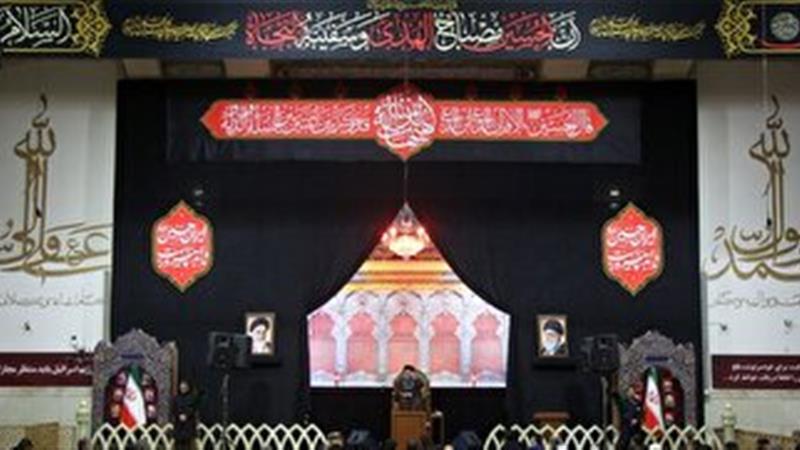 حرم بانوی کرامت سوگوار ماتم شهادت امام سجاد علیه‌السلام