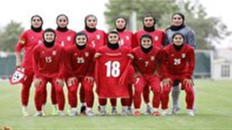 افسانه چترنور ورزشکار زنجانی در ترکیب تیم ملی فوتبال بانوان