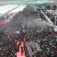 عکس/ ورود دسته بنی اسد به حرم مطهر امام حسین(ع)