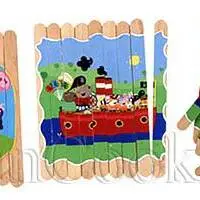 کاردستی بسازیم/ ساخت پازل با چوب بستنی