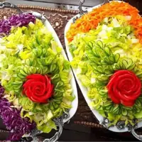 آموزش تزئین سالاد برای مهمانیها