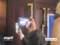 ازدحام خبرنگاران حین خروج ساپینتو