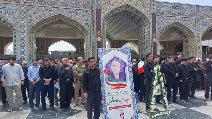 پیکر جانباز 70 درصد دفاع مقدس در مشهد تشییع شد