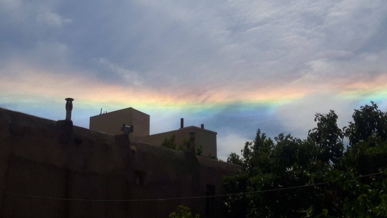 شکست نور در آسمان مناطق مختلف مشهد
