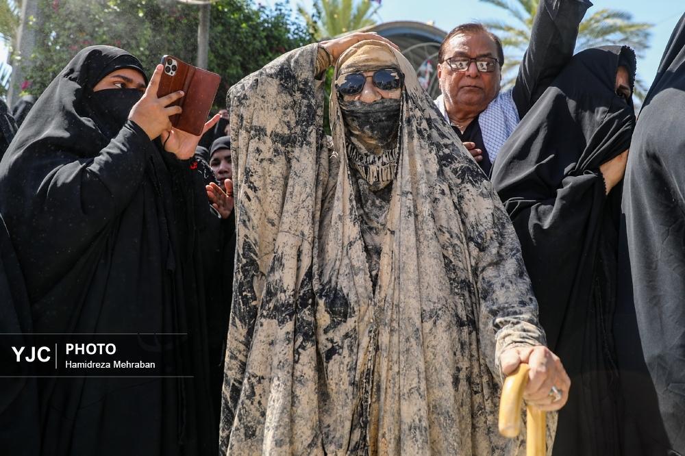 تصویری از عزاداری سنتی قبیله بنی اسد در کربلا