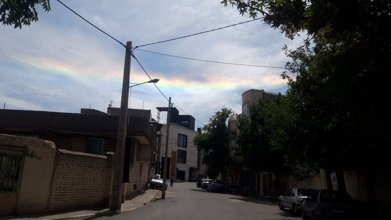 شکست نور در آسمان مناطق مختلف مشهد