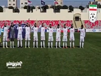 سلام نظامی بانوان ملی پوش در هنگام پخش سرود مقدس جمهوری اسلامی ایران