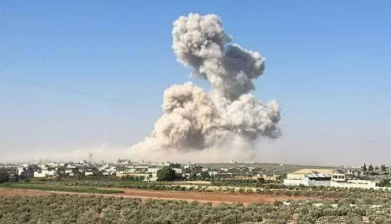 انفجار مهیب در نزدیکی فرودگاه حلب سوریه