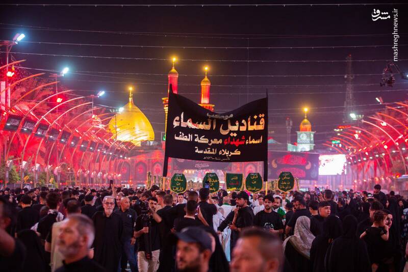 کاروان نمادین یاران امام حسین(ع) در کربلا