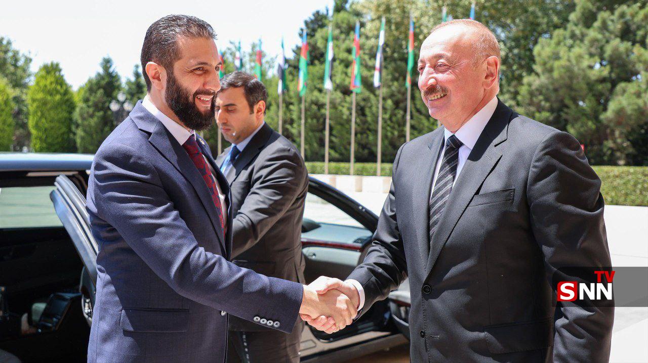 عکس/ دیدار جولانی با رئیس‌جمهور آذربایجان