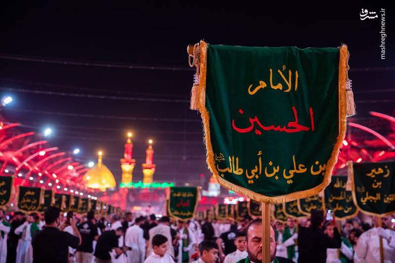 کاروان نمادین یاران امام حسین(ع) در کربلا
