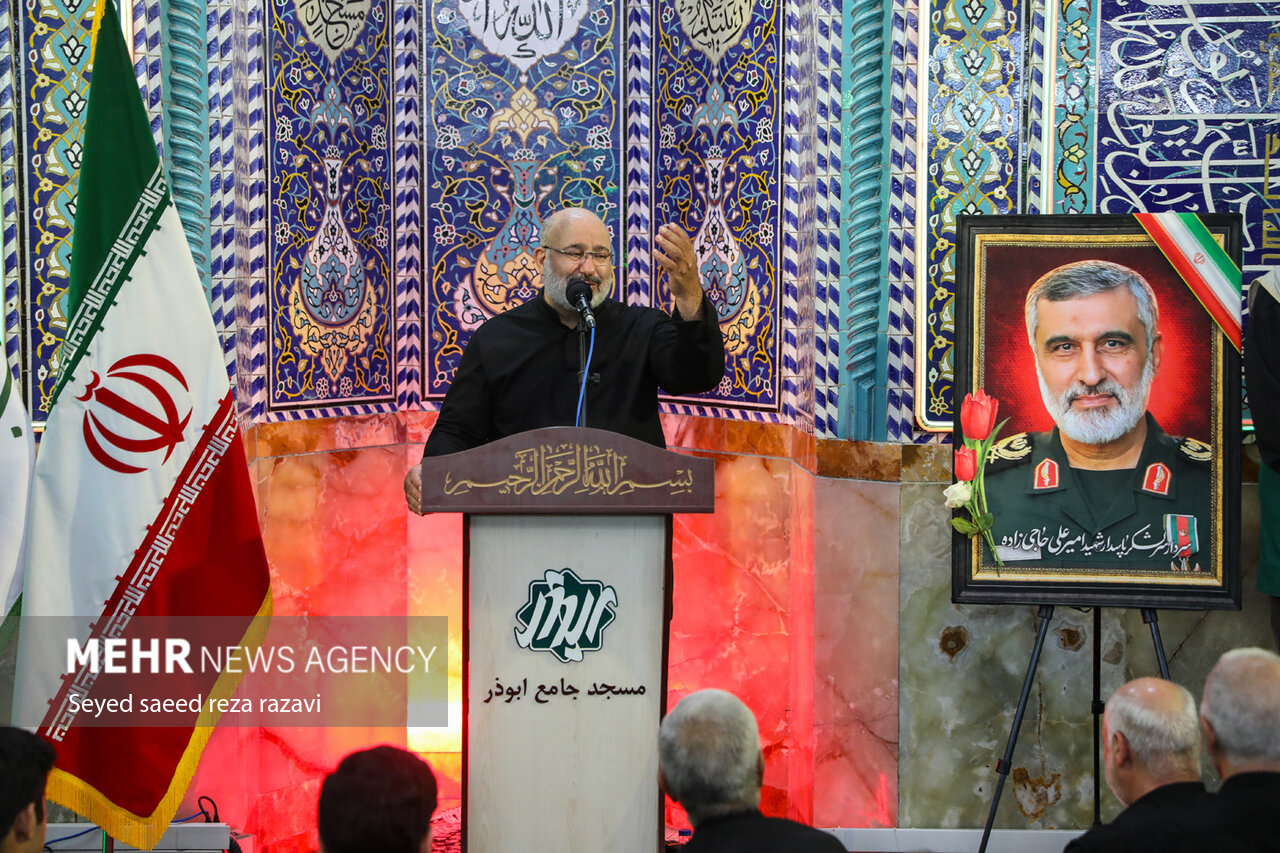عکس/ مراسم گرامیداشت شهادت سردار سرلشکر پاسدار «امیرعلی حاجی‌زاده»