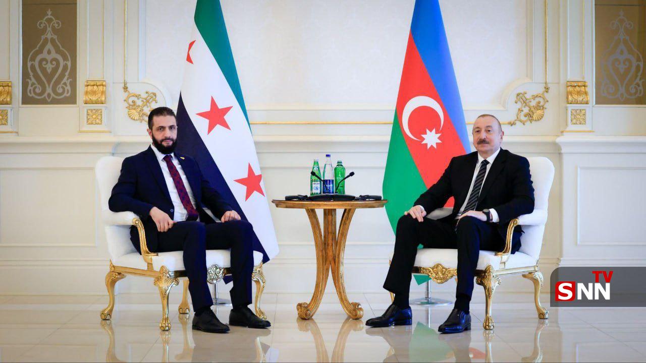 عکس/ دیدار جولانی با رئیس‌جمهور آذربایجان