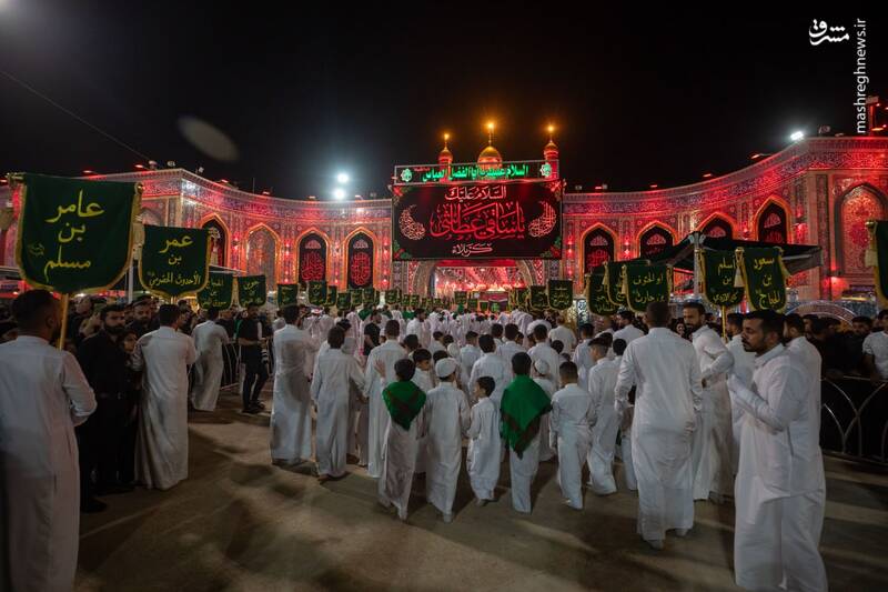 کاروان نمادین یاران امام حسین(ع) در کربلا
