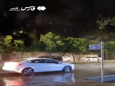 بارش باران تابستانه در استان فارس
