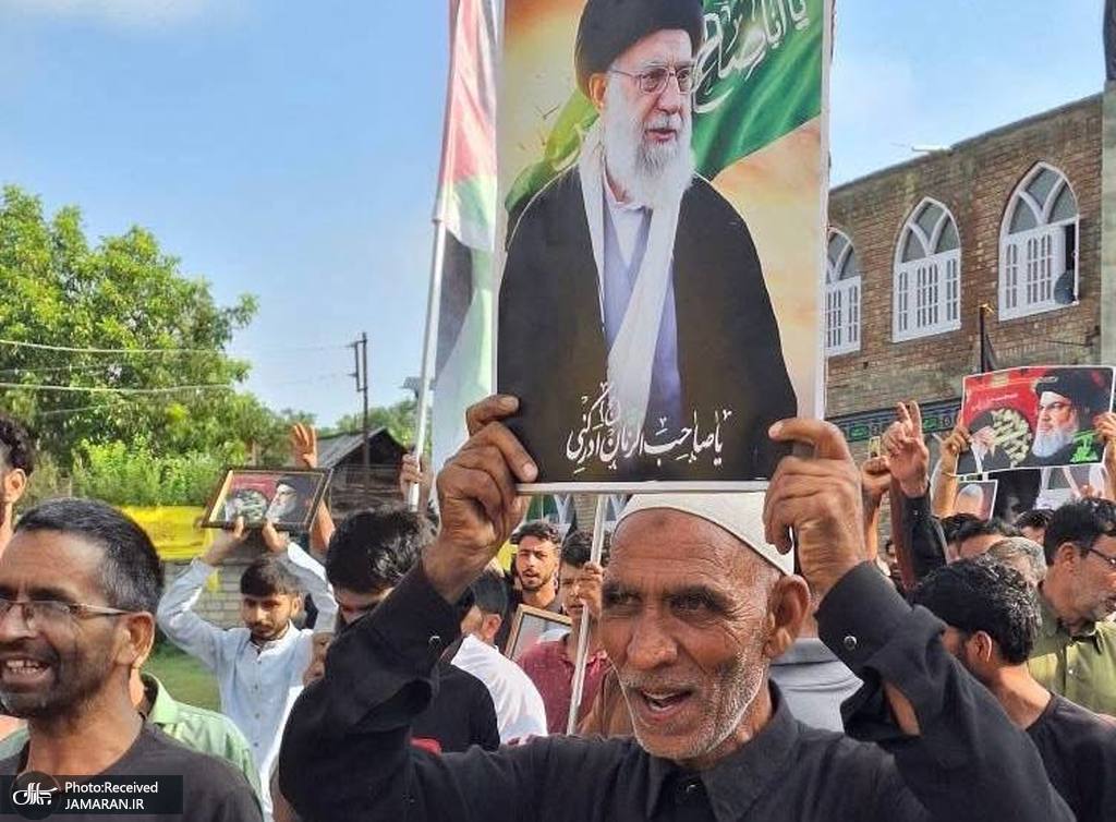 عکس/ راهپیمایی مردم کشمیر ھند در حمایت از رهبر انقلاب