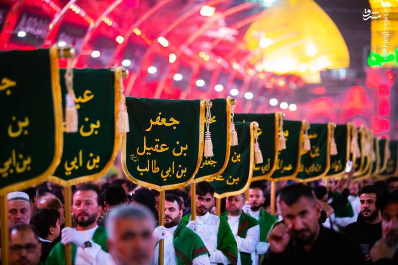 کاروان نمادین یاران امام حسین(ع) در کربلا