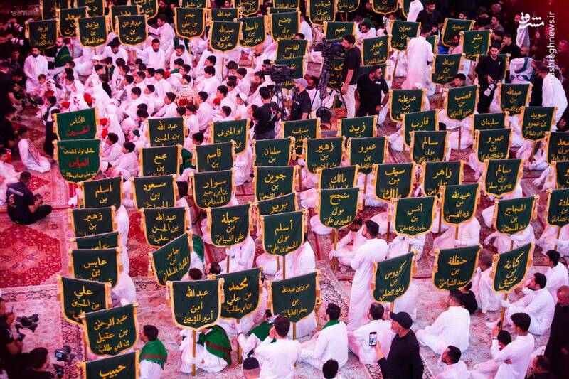 کاروان نمادین یاران امام حسین(ع) در کربلا