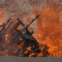 اولین تصاویر از مراسم خلع سلاح پ.ک.ک