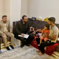 عیادت دادستان قشم از کودک مجروح حادثه رمچاه