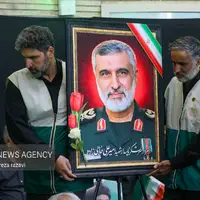 عکس/ مراسم گرامیداشت شهادت سردار سرلشکر پاسدار «امیرعلی حاجی‌زاده»