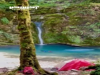  آبشار زیباى کیامید در شهر نوشهر